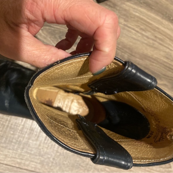 Men’s Black Justin Boots size 7.5 style # 3024 - Picture 7 of 11